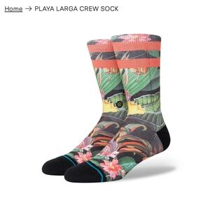 Stance Playa Larga Crew Socks - Multicolor New